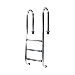 Ocean® Edelstahlleiter MURO deluxe 4-stufig, Antislip Stufe